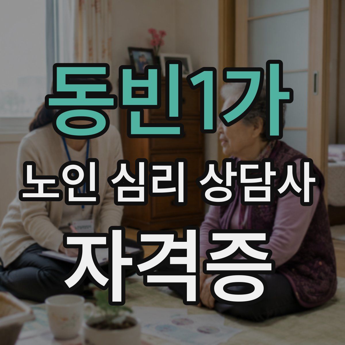 동빈1가 노인 심리 상담사 자격증