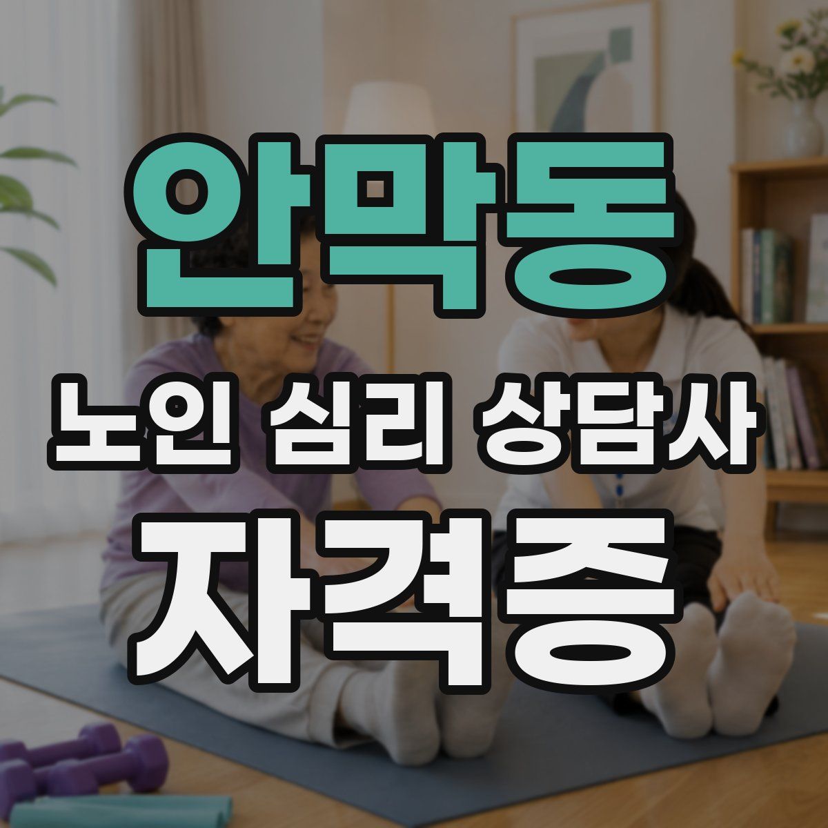 안막동 노인 심리 상담사 자격증