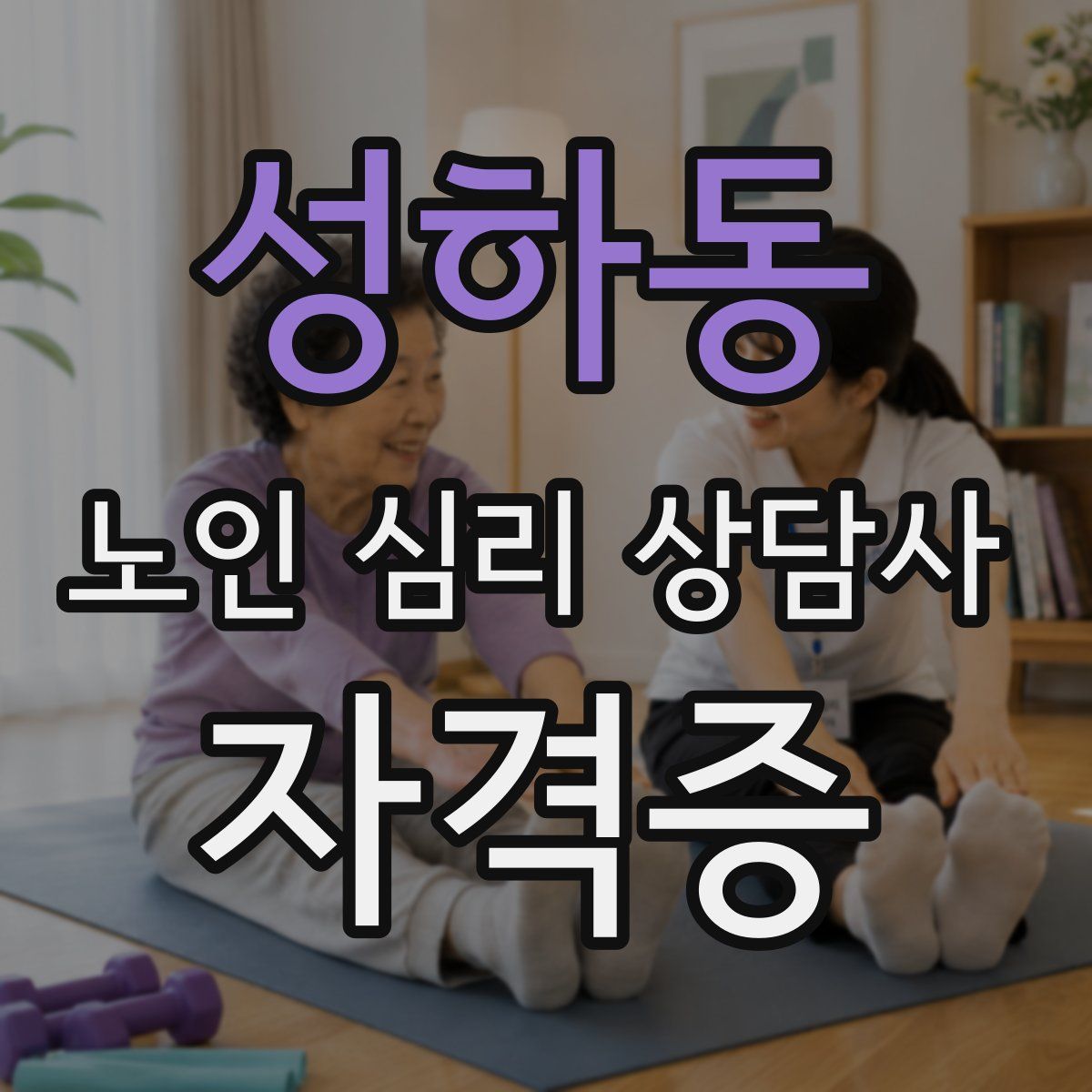 성하동 노인 심리 상담사 자격증