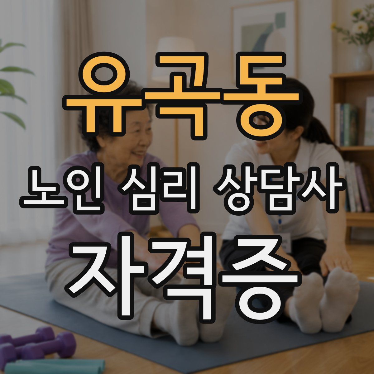 유곡동 노인 심리 상담사 자격증