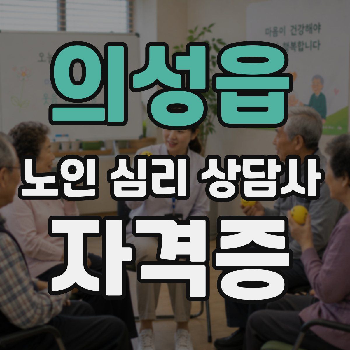 의성읍 노인 심리 상담사 자격증