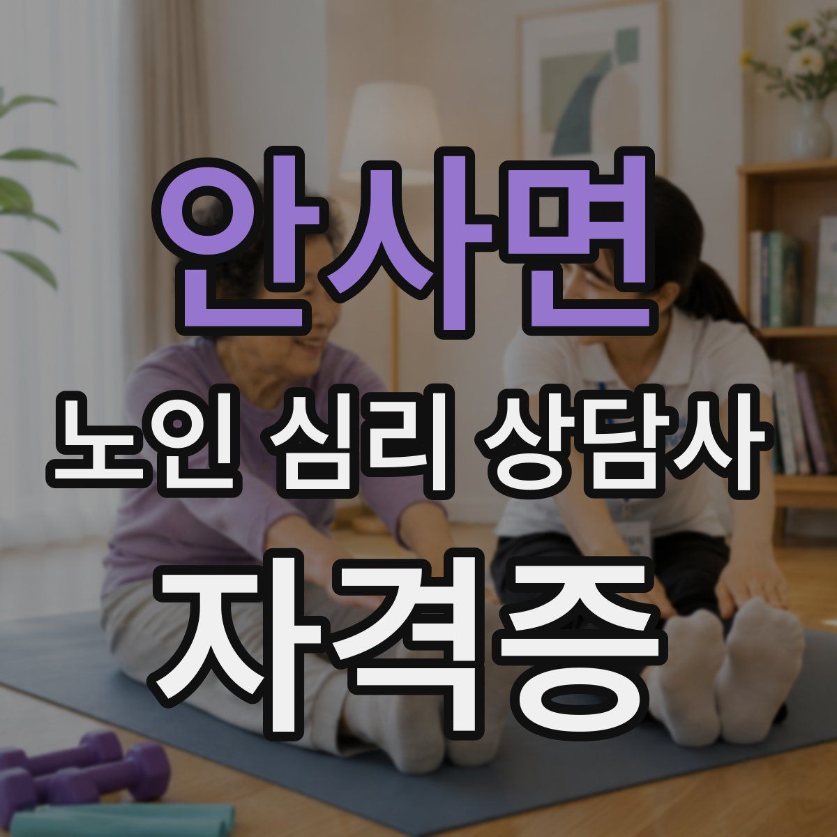 안사면 노인 심리 상담사 자격증