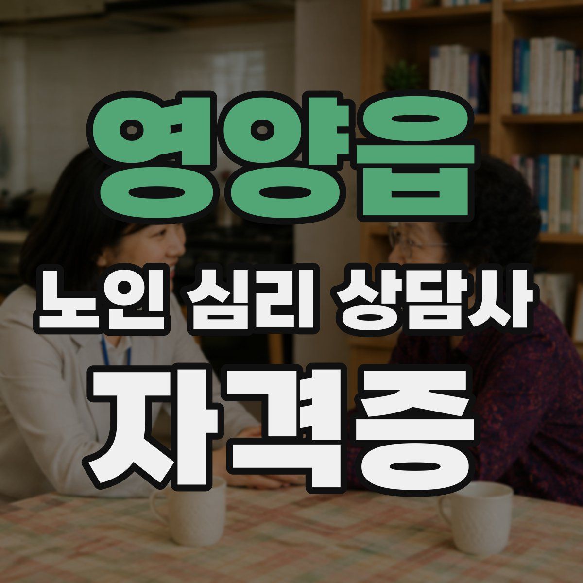 영양읍 노인 심리 상담사 자격증