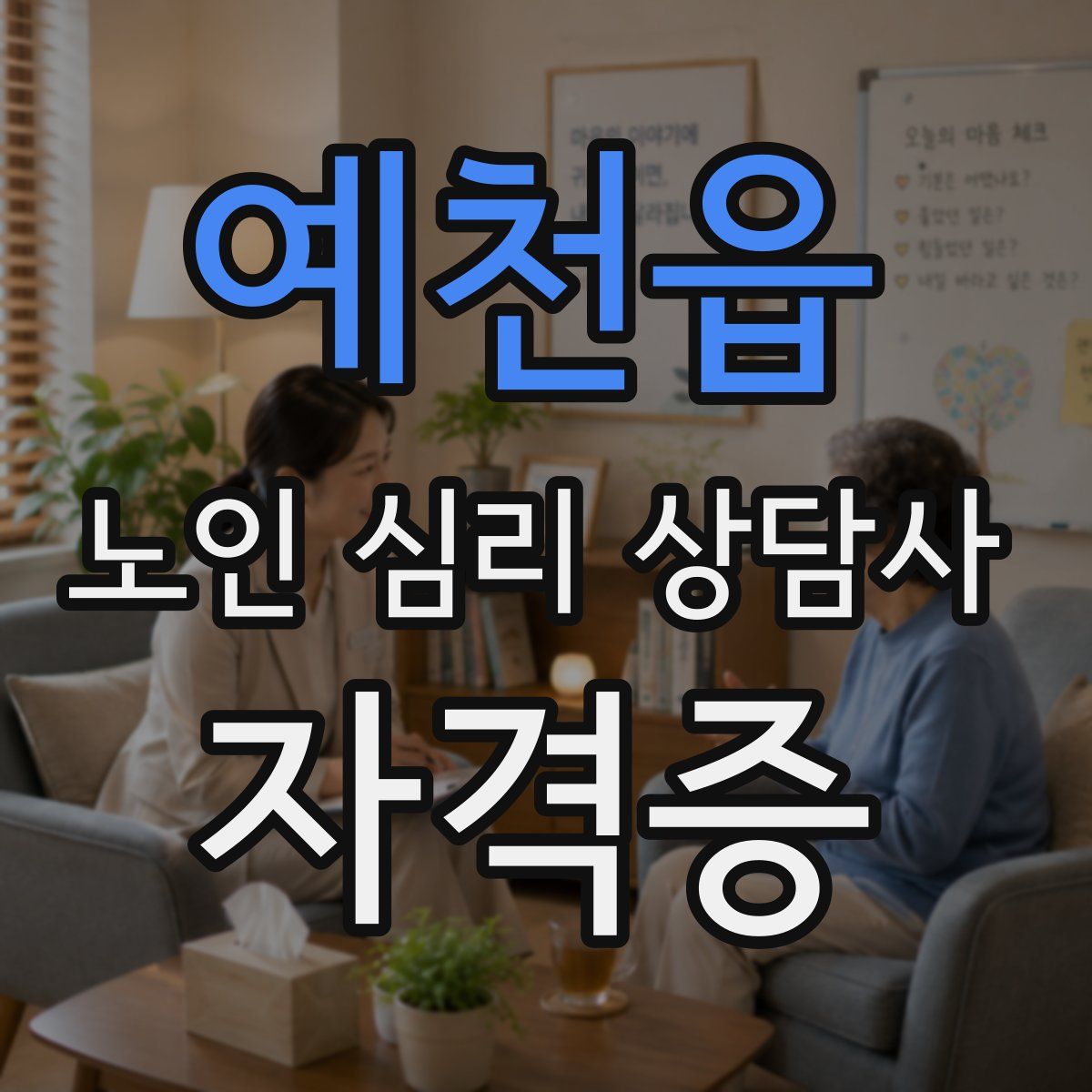 예천읍 노인 심리 상담사 자격증