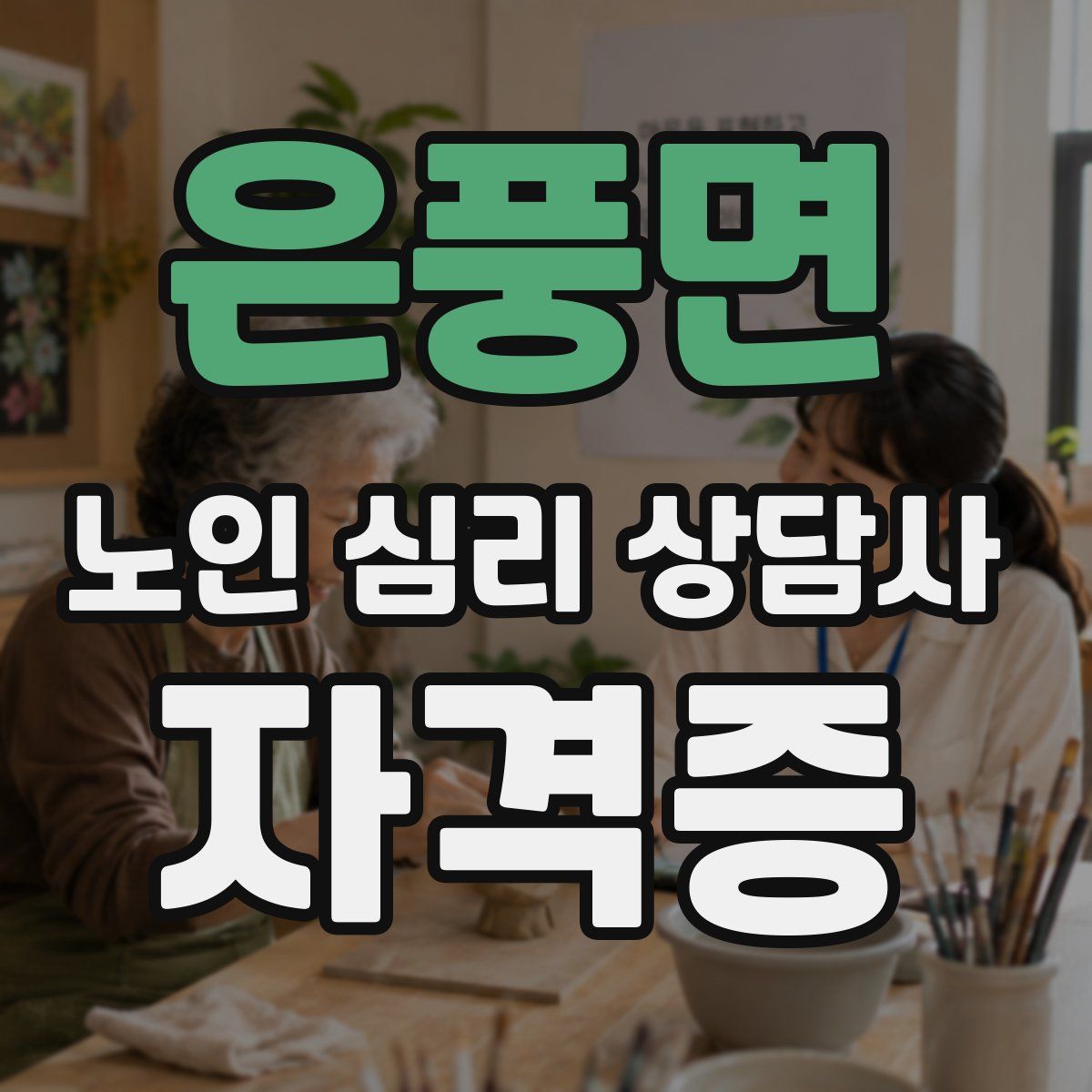 은풍면 노인 심리 상담사 자격증