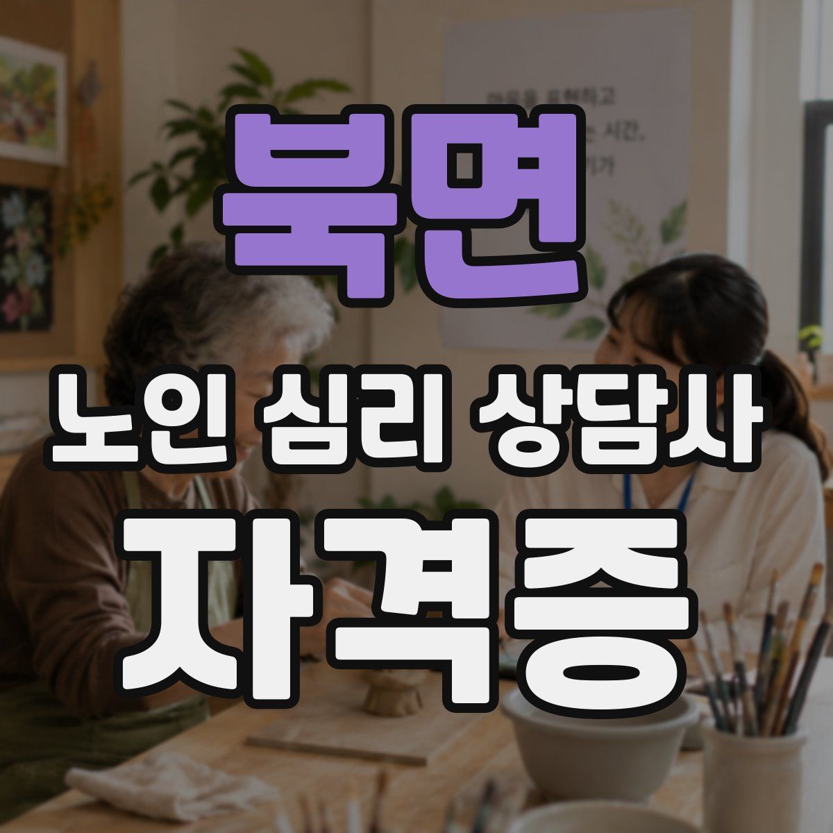 북면 노인 심리 상담사 자격증