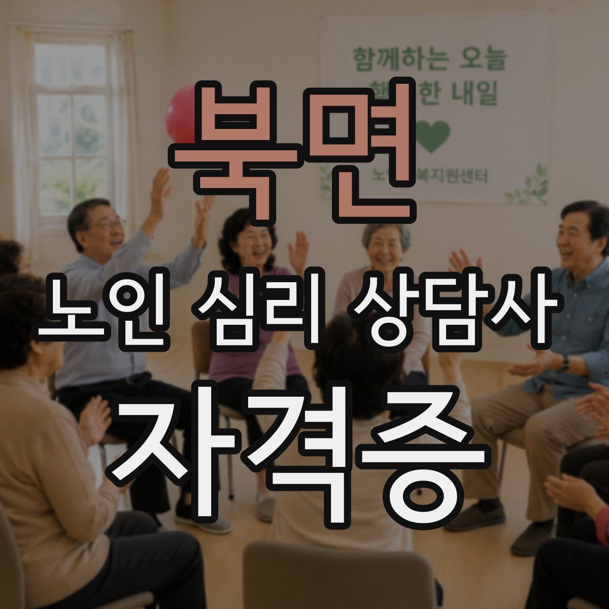 북면 노인 심리 상담사 자격증