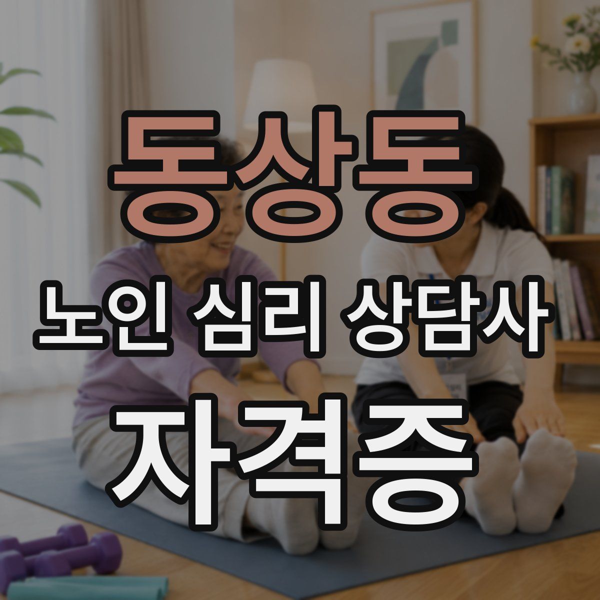 동상동 노인 심리 상담사 자격증