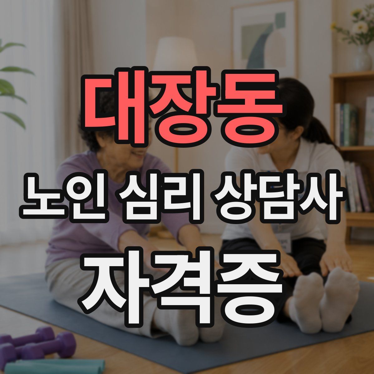 대장동 노인 심리 상담사 자격증
