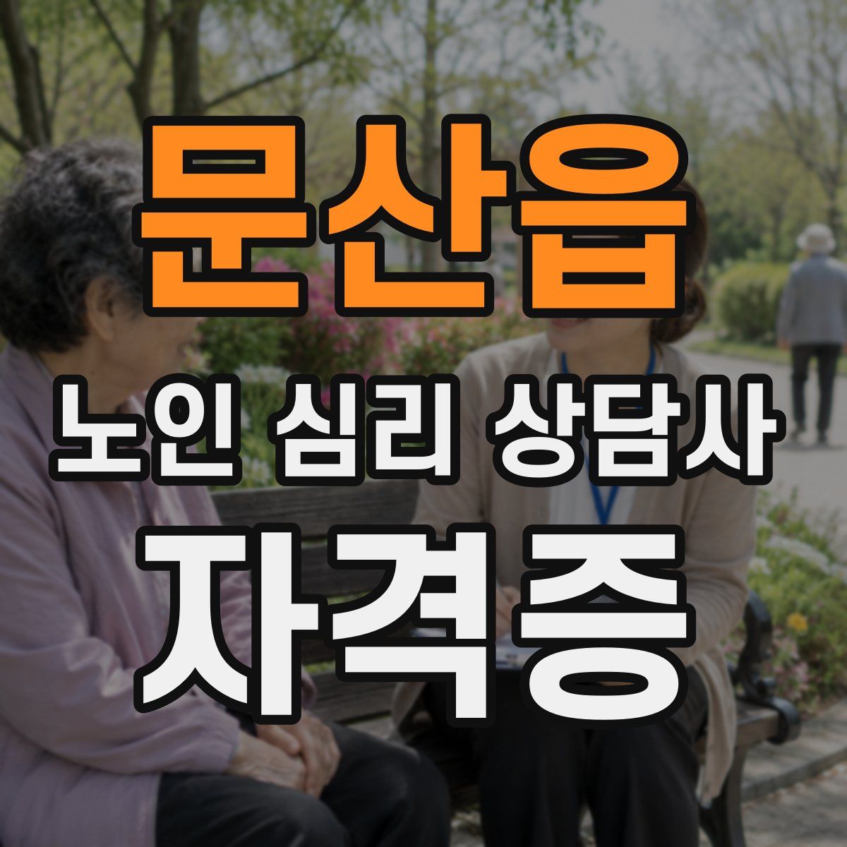 문산읍 노인 심리 상담사 자격증