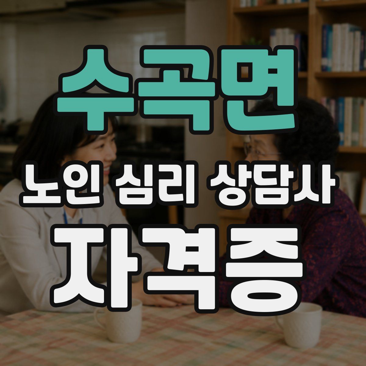 수곡면 노인 심리 상담사 자격증