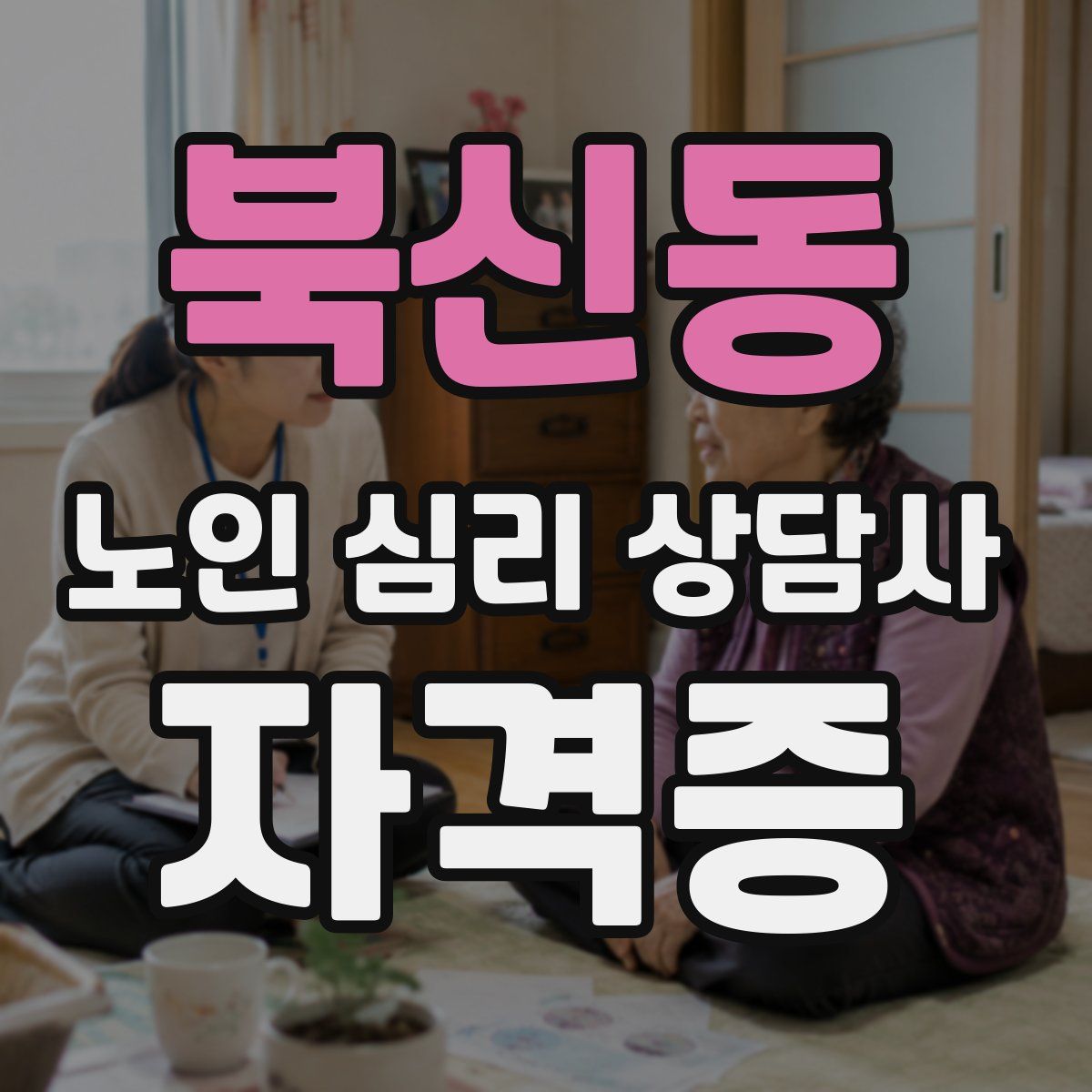 북신동 노인 심리 상담사 자격증