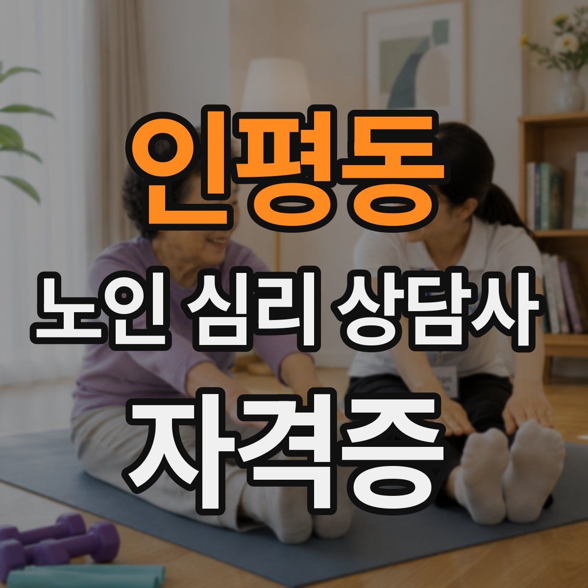 인평동 노인 심리 상담사 자격증