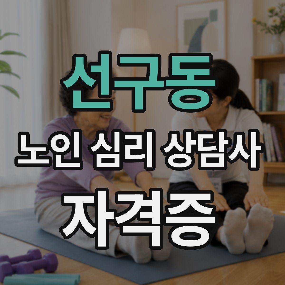 선구동 노인 심리 상담사 자격증