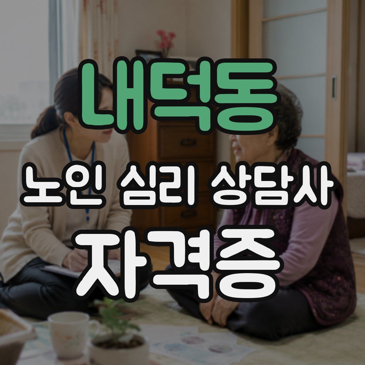 내덕동 노인 심리 상담사 자격증