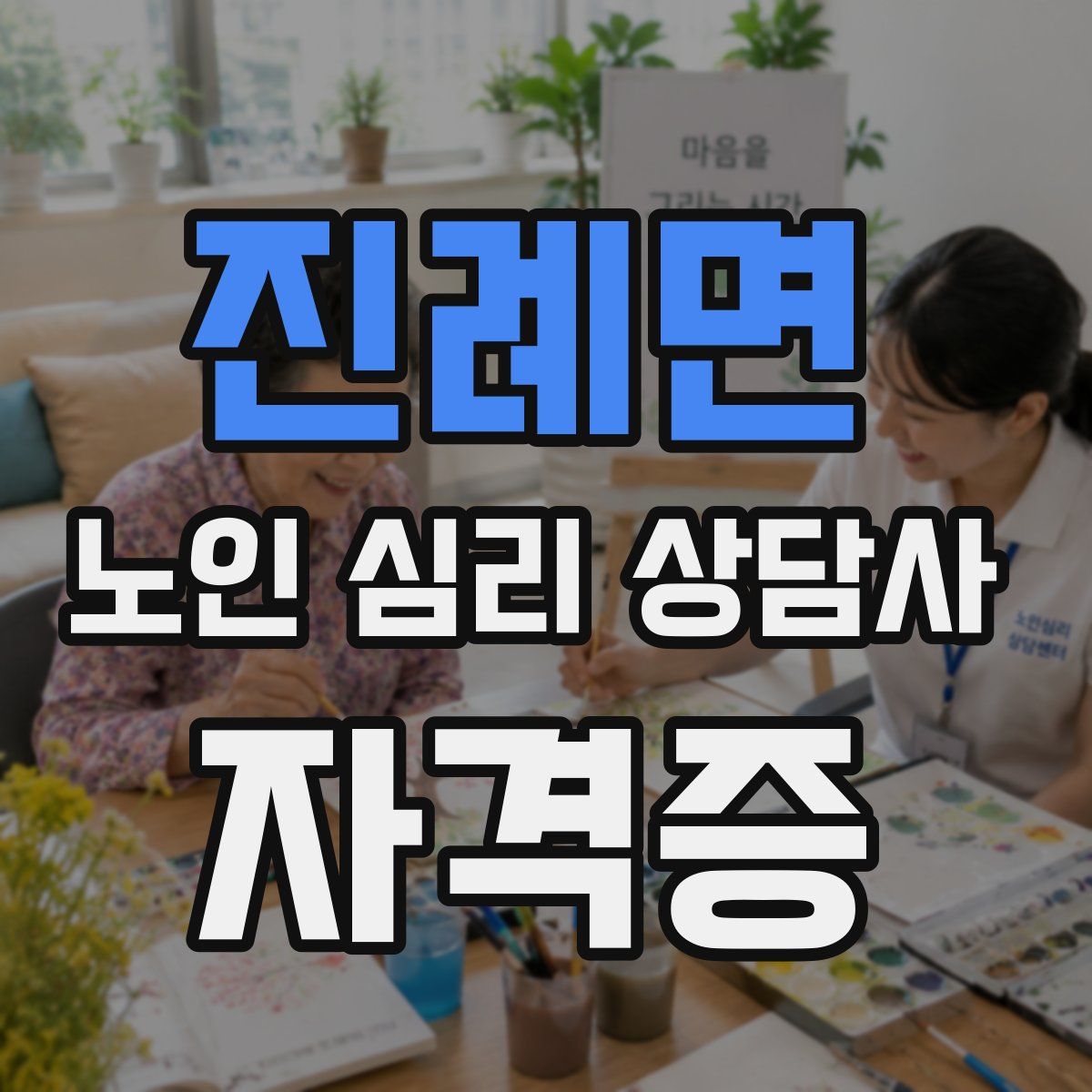 진례면 노인 심리 상담사 자격증