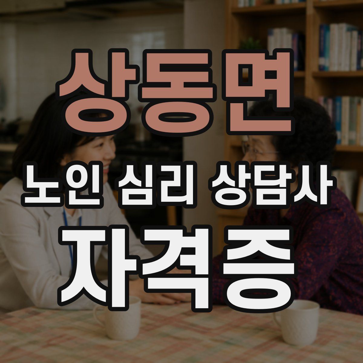 상동면 노인 심리 상담사 자격증