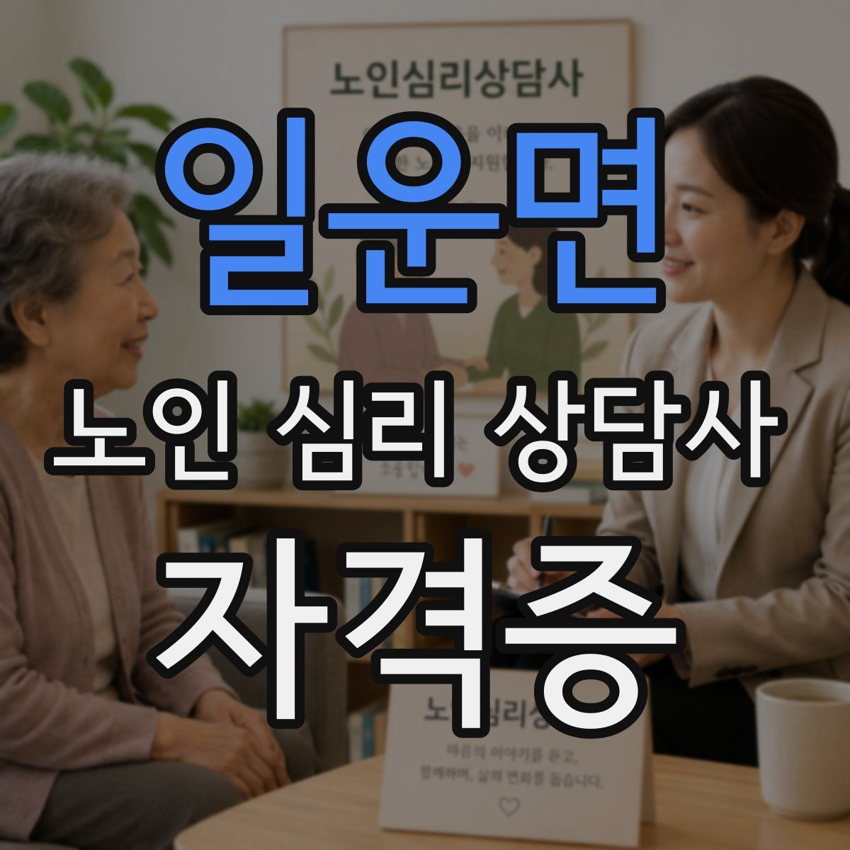 일운면 노인 심리 상담사 자격증