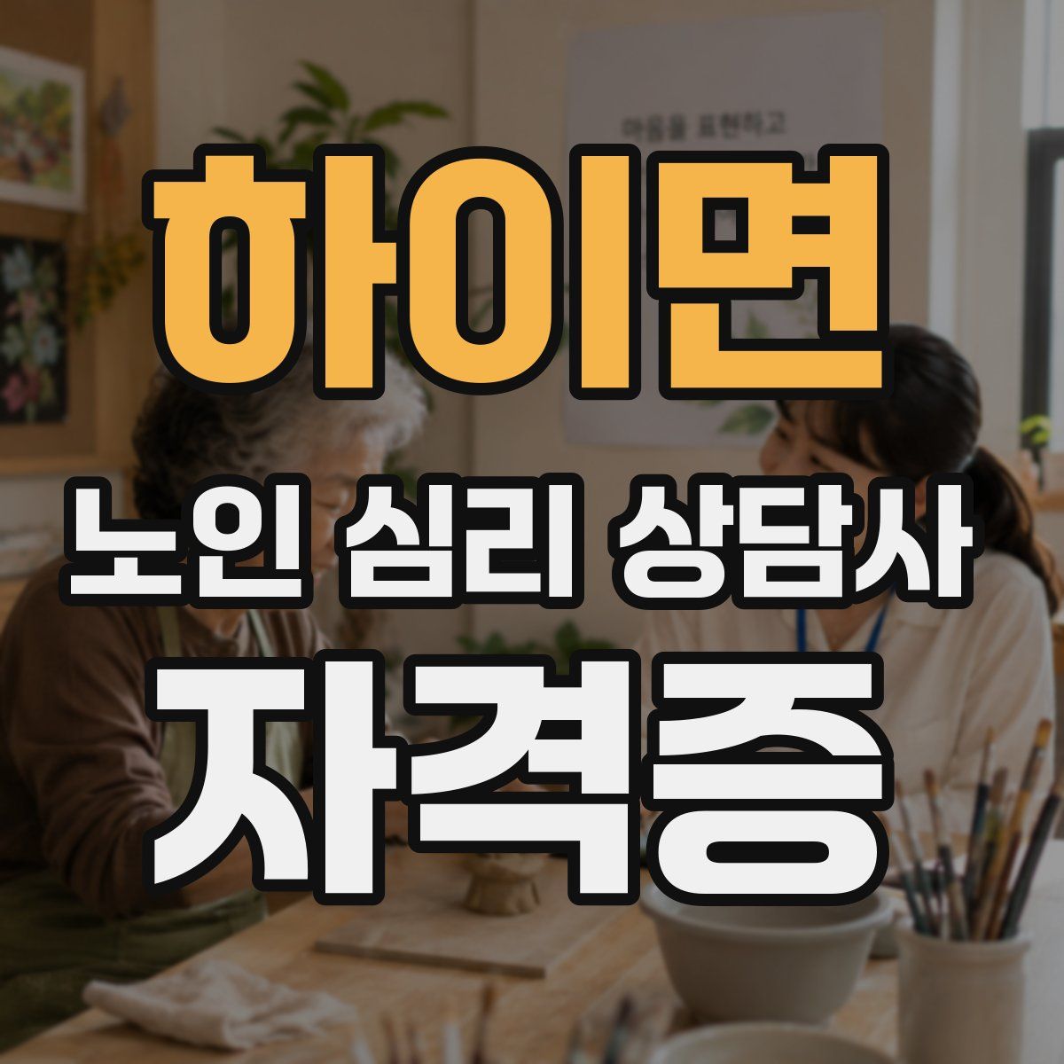 하이면 노인 심리 상담사 자격증