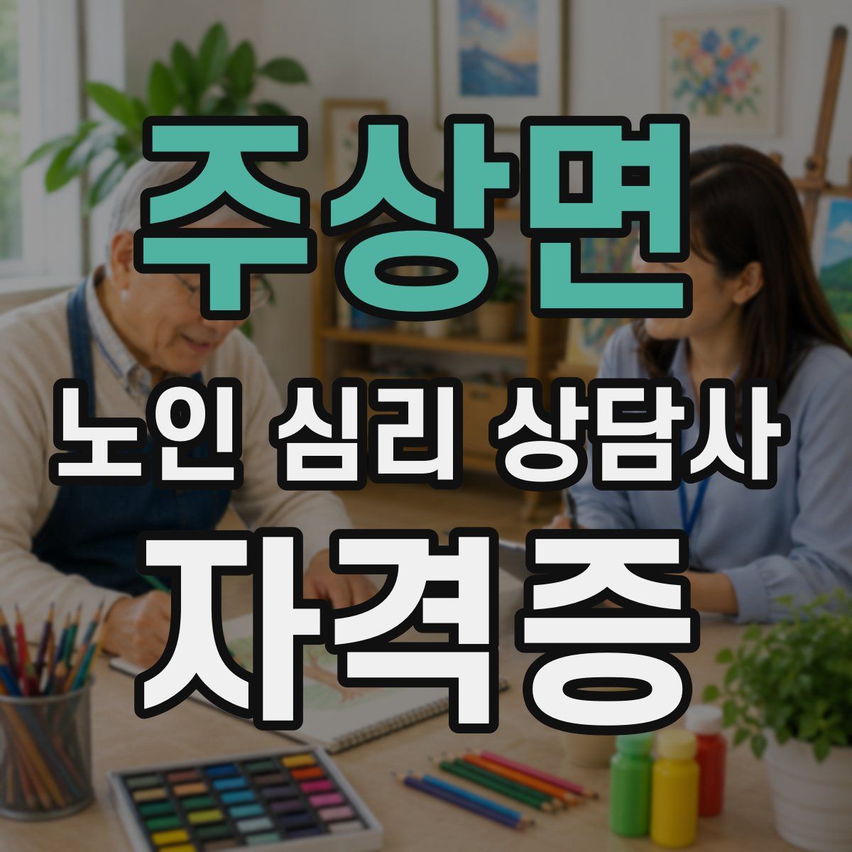주상면 노인 심리 상담사 자격증
