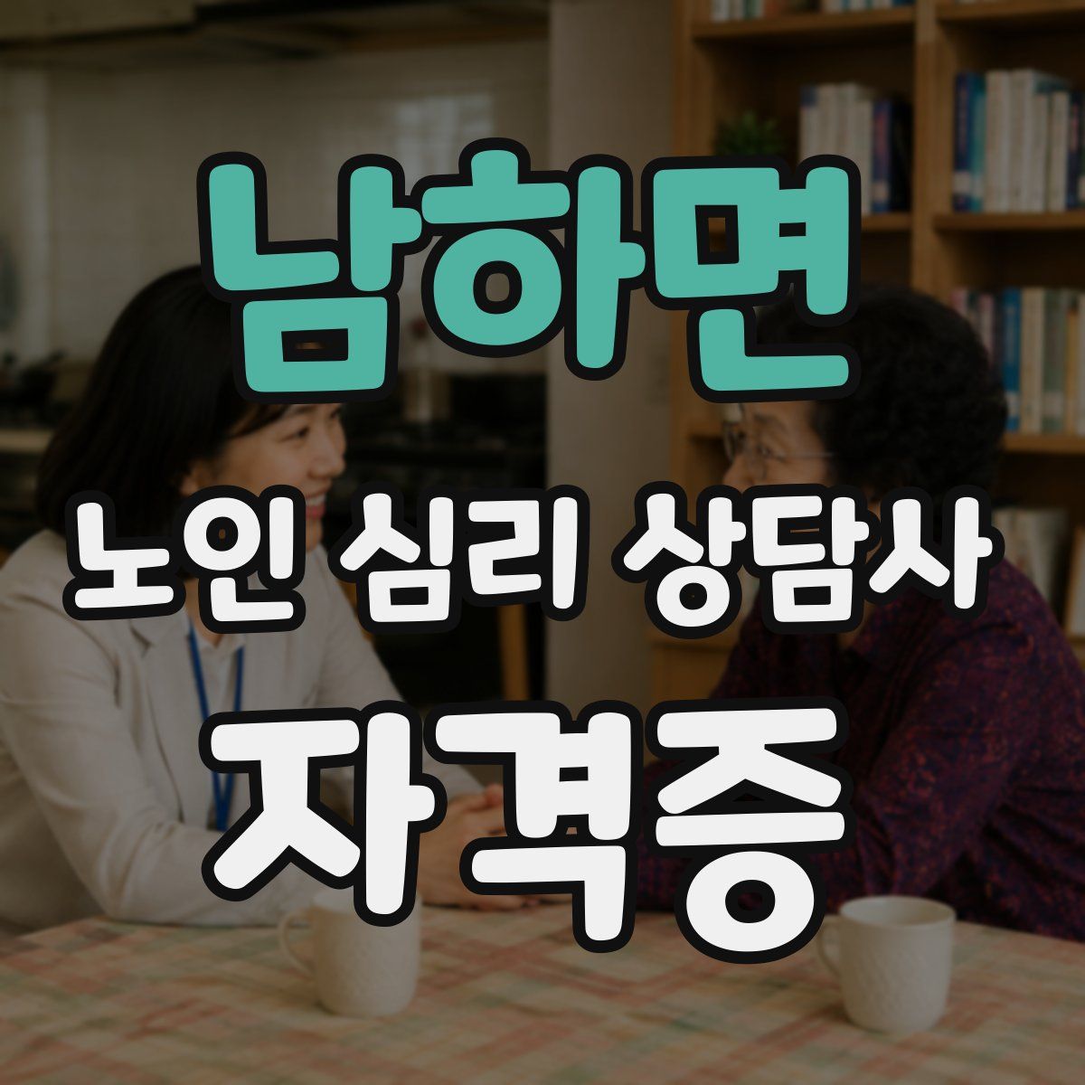 남하면 노인 심리 상담사 자격증