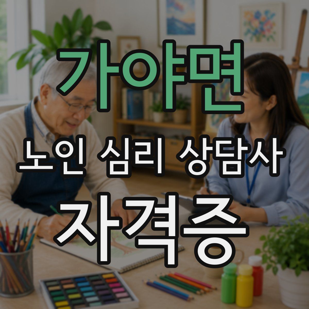 가야면 노인 심리 상담사 자격증