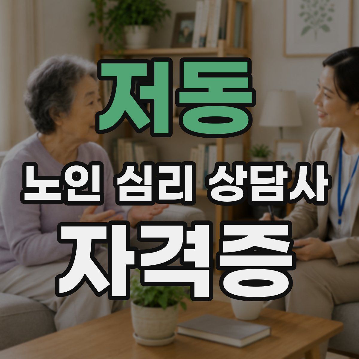 저동 노인 심리 상담사 자격증