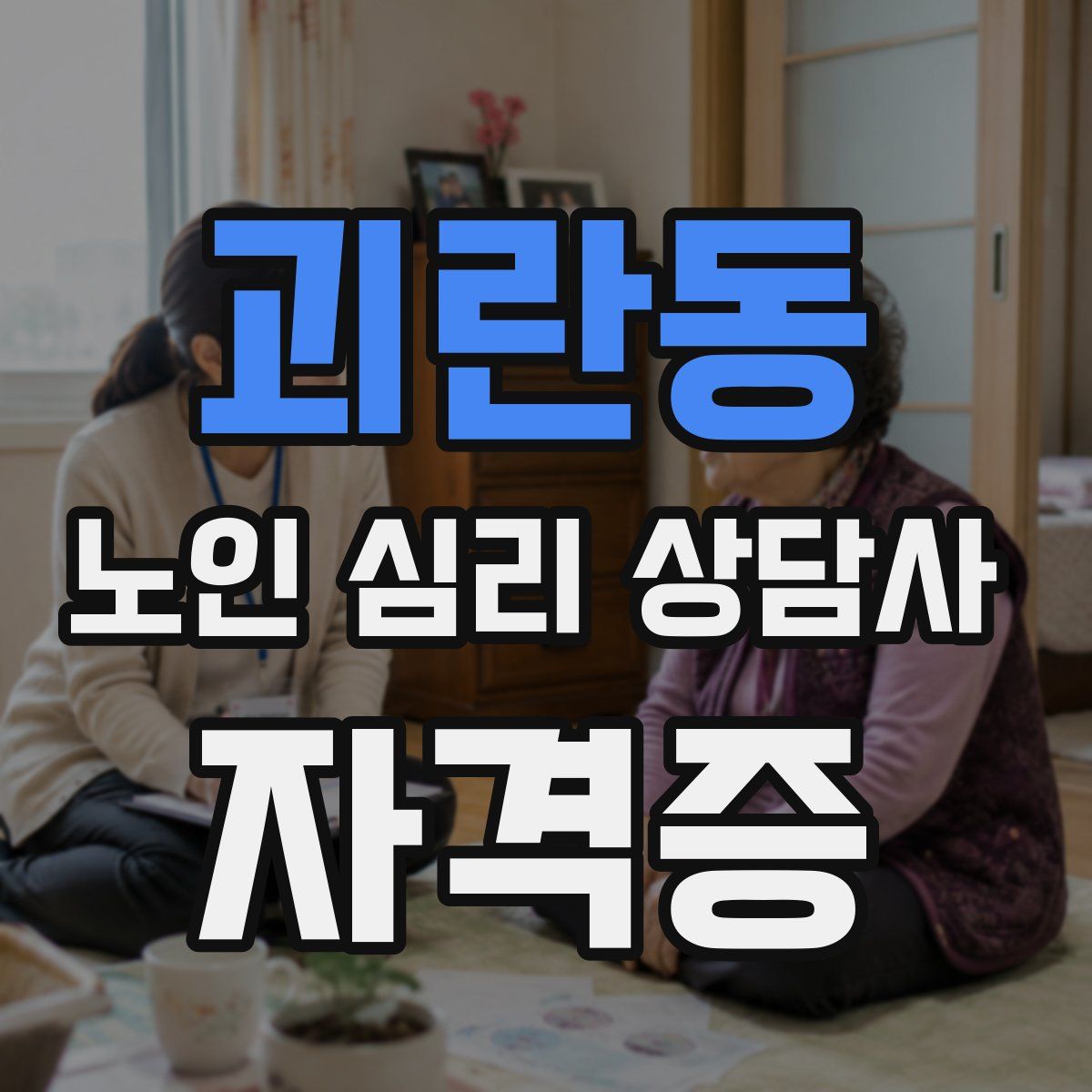 괴란동 노인 심리 상담사 자격증