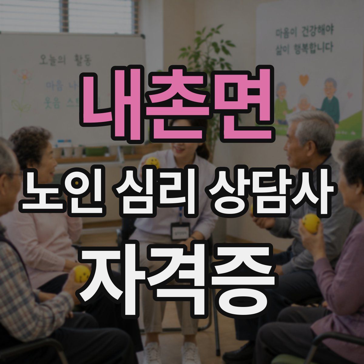 내촌면 노인 심리 상담사 자격증