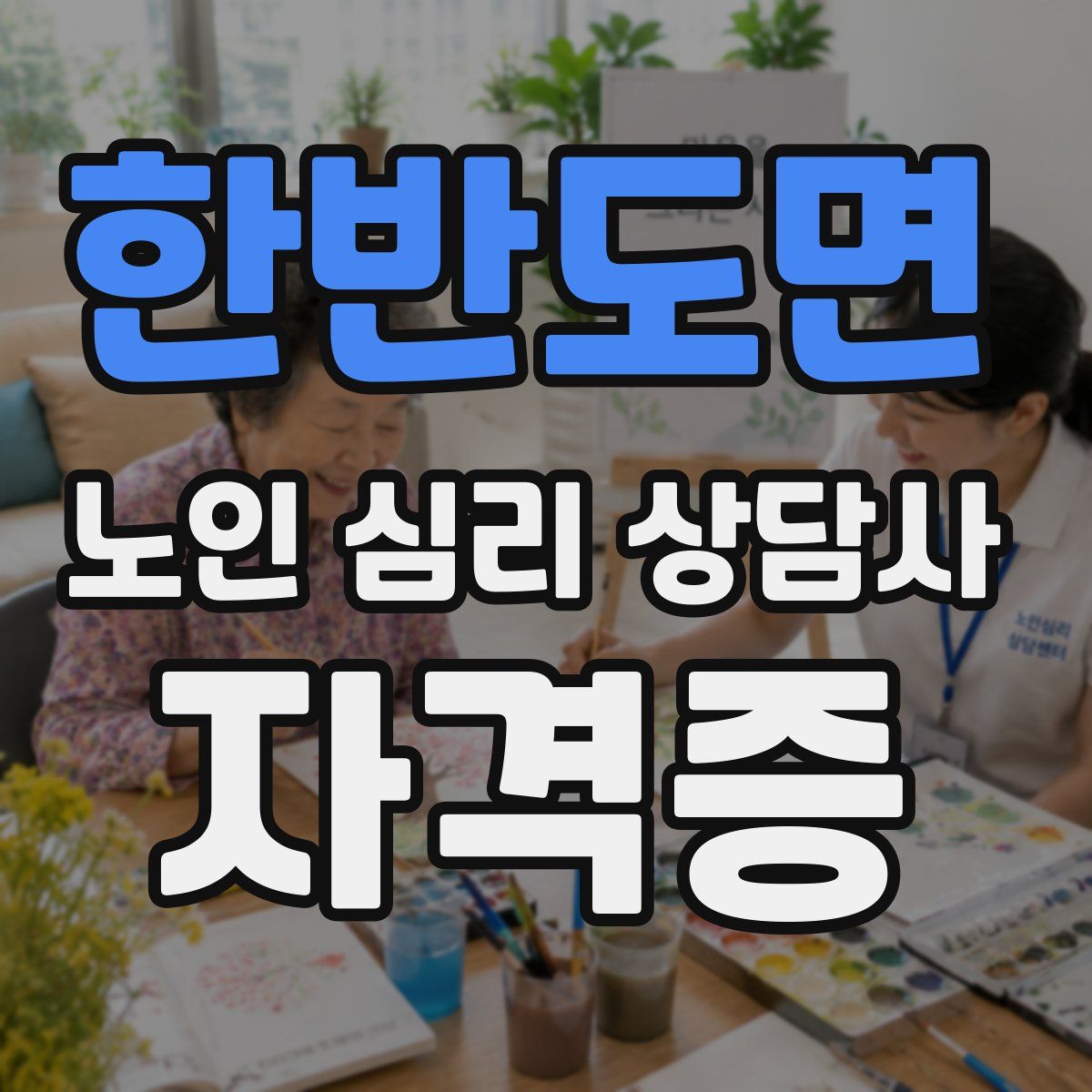 한반도면 노인 심리 상담사 자격증