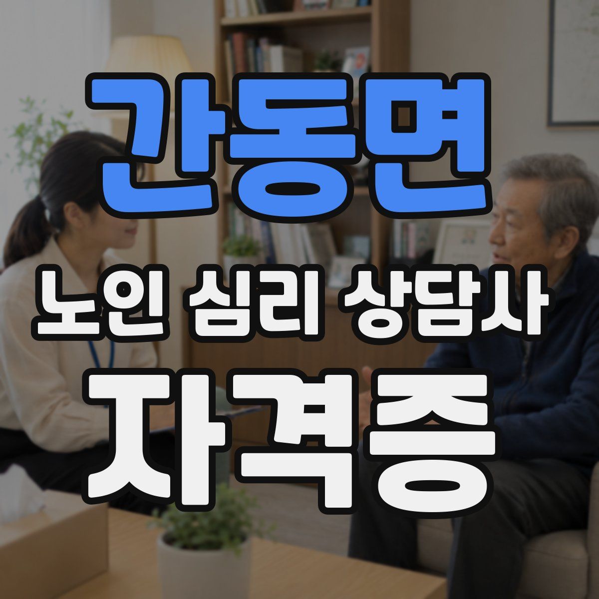 간동면 노인 심리 상담사 자격증