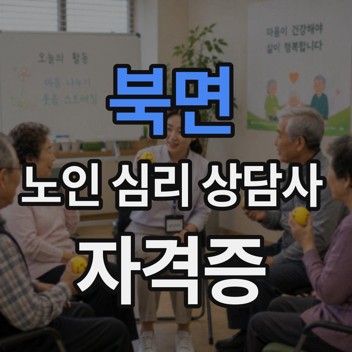 북면 노인 심리 상담사 자격증