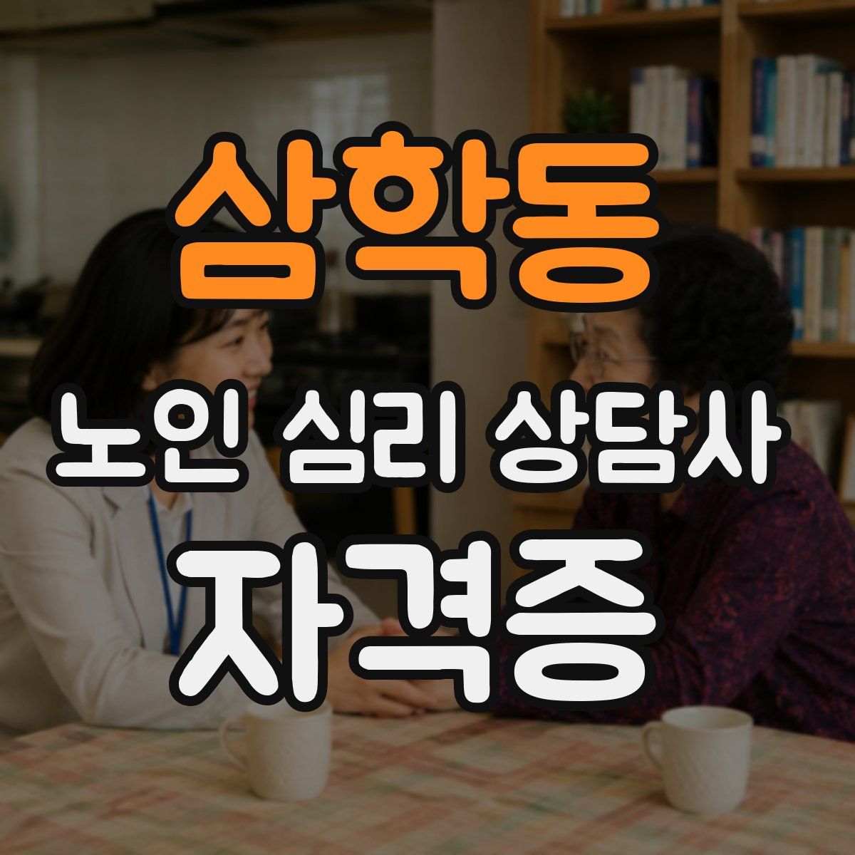 삼학동 노인 심리 상담사 자격증