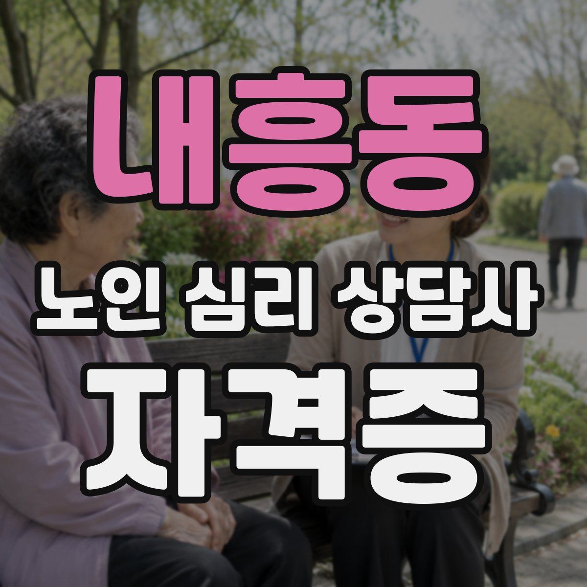 내흥동 노인 심리 상담사 자격증