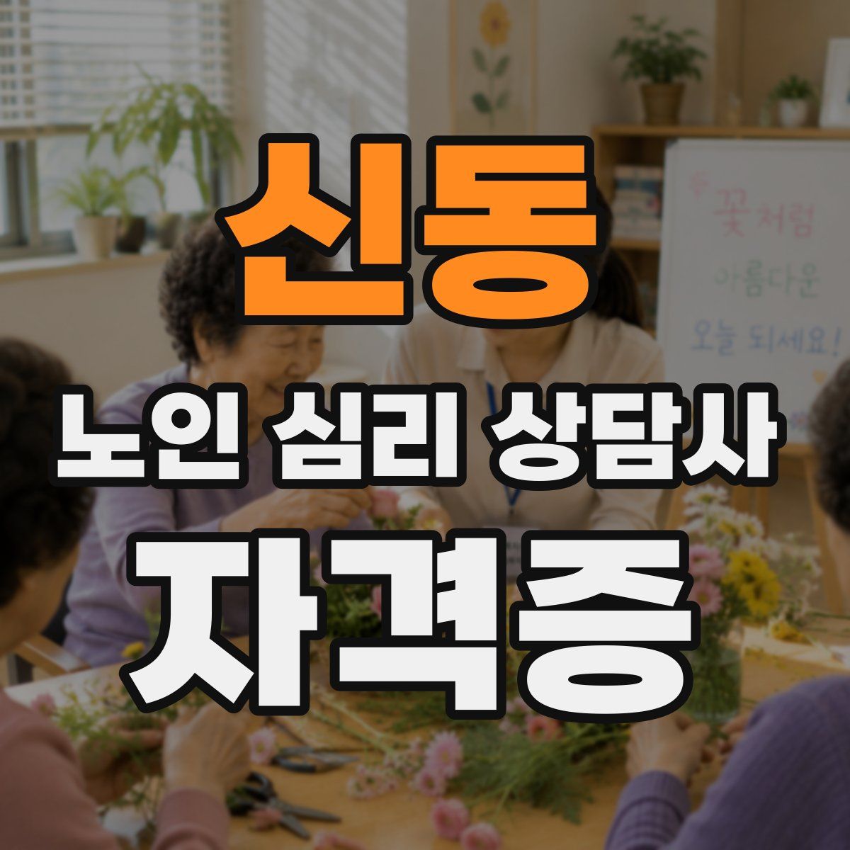 신동 노인 심리 상담사 자격증
