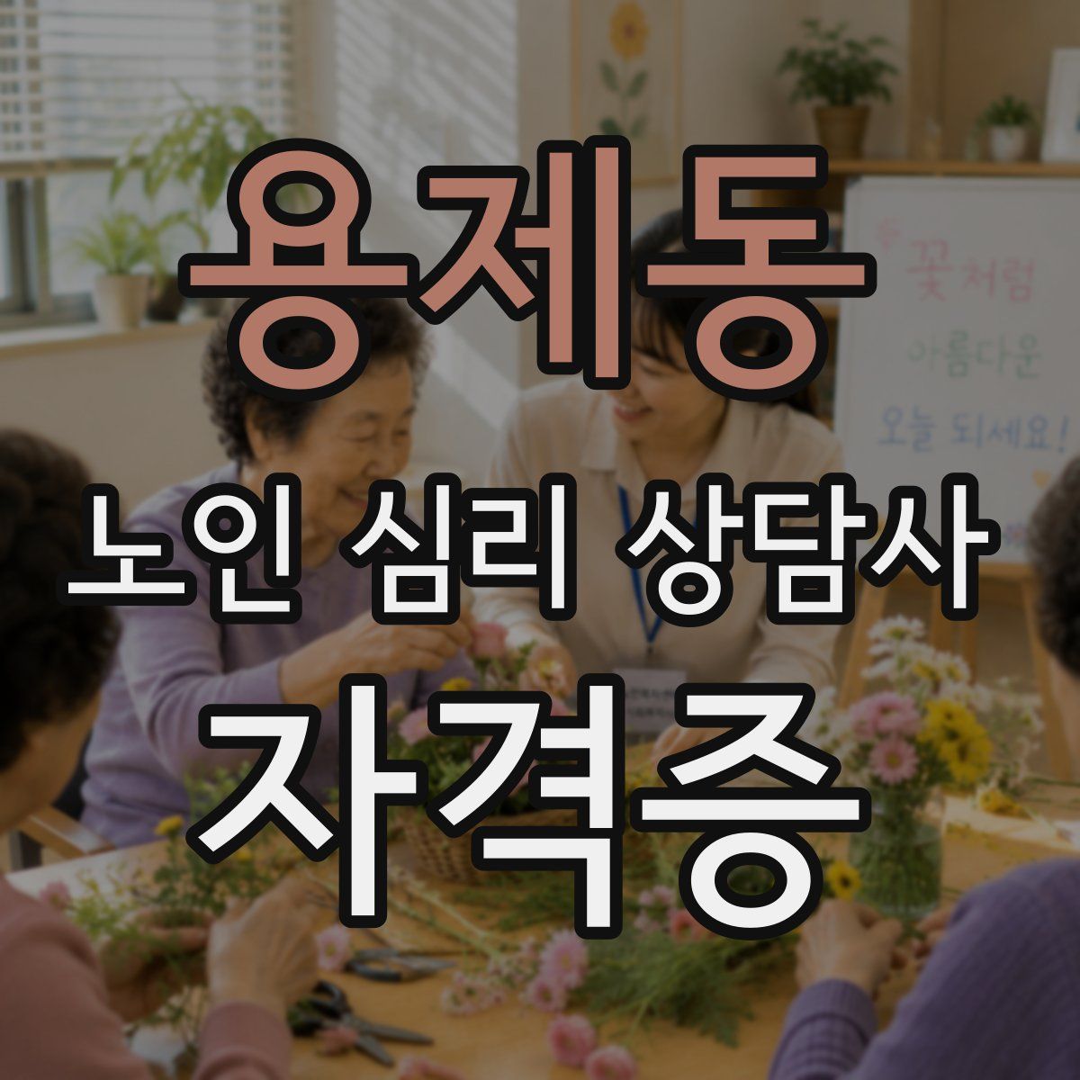 용제동 노인 심리 상담사 자격증
