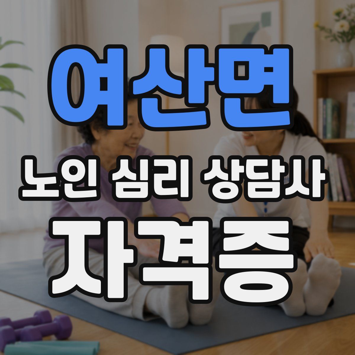 여산면 노인 심리 상담사 자격증