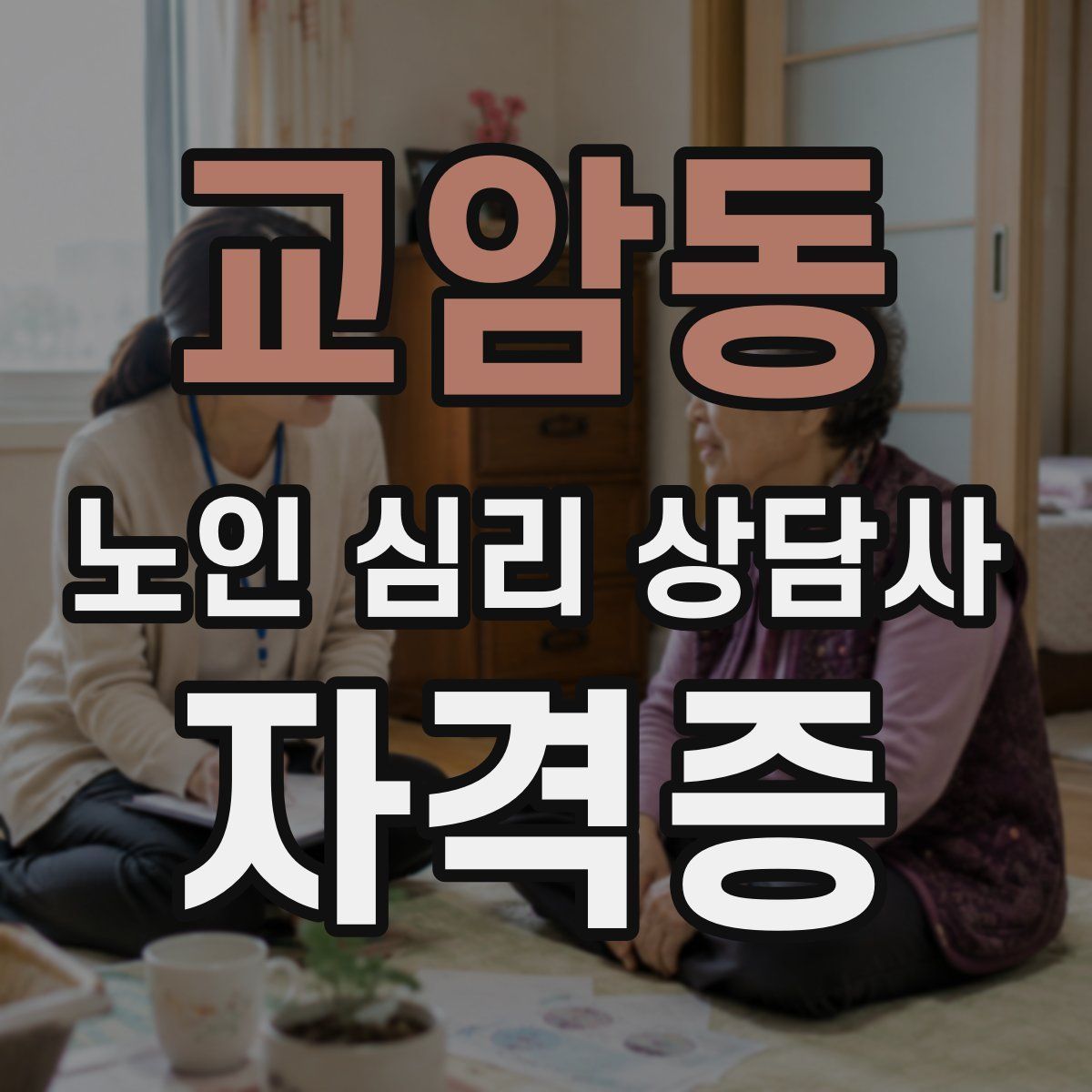교암동 노인 심리 상담사 자격증