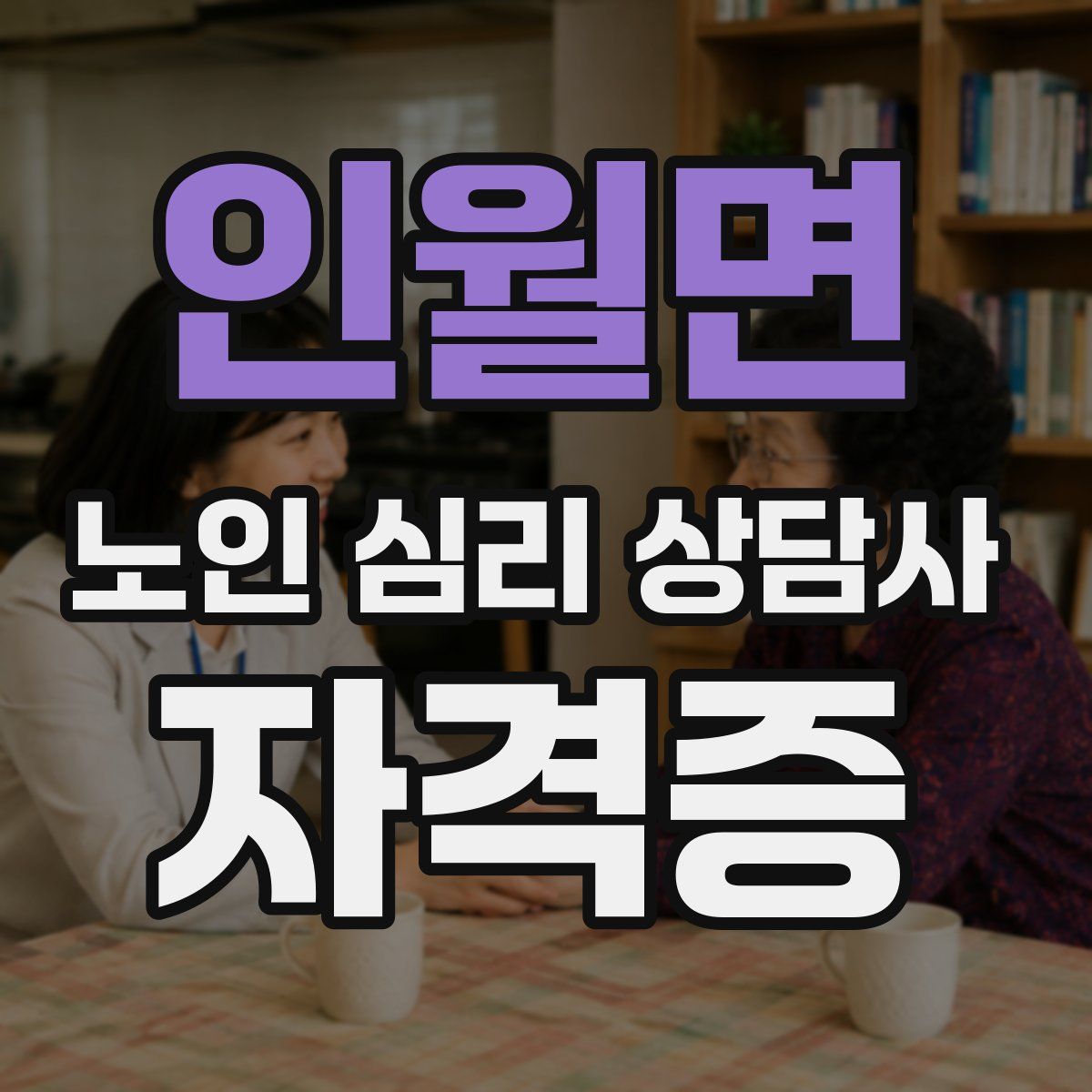 인월면 노인 심리 상담사 자격증