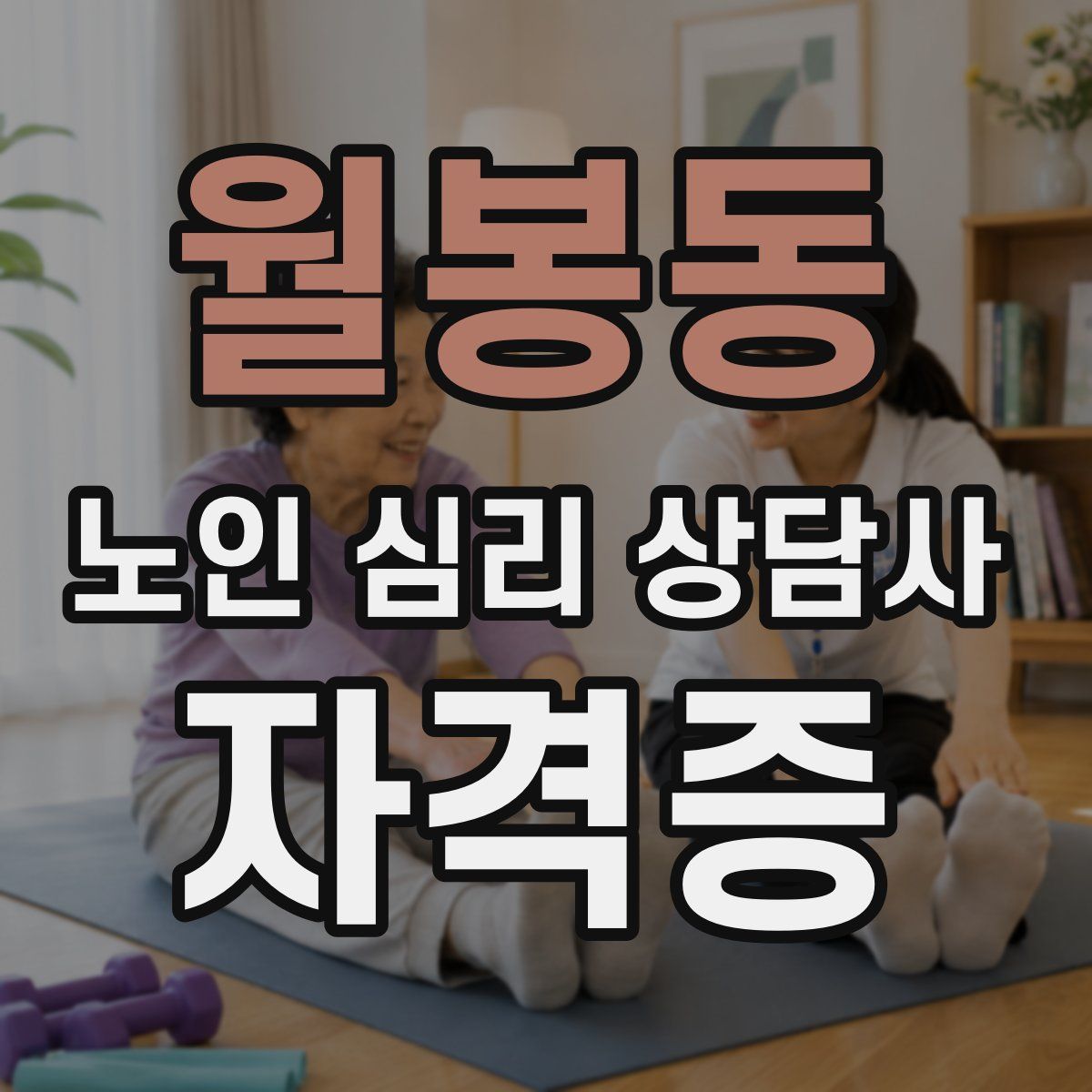 월봉동 노인 심리 상담사 자격증