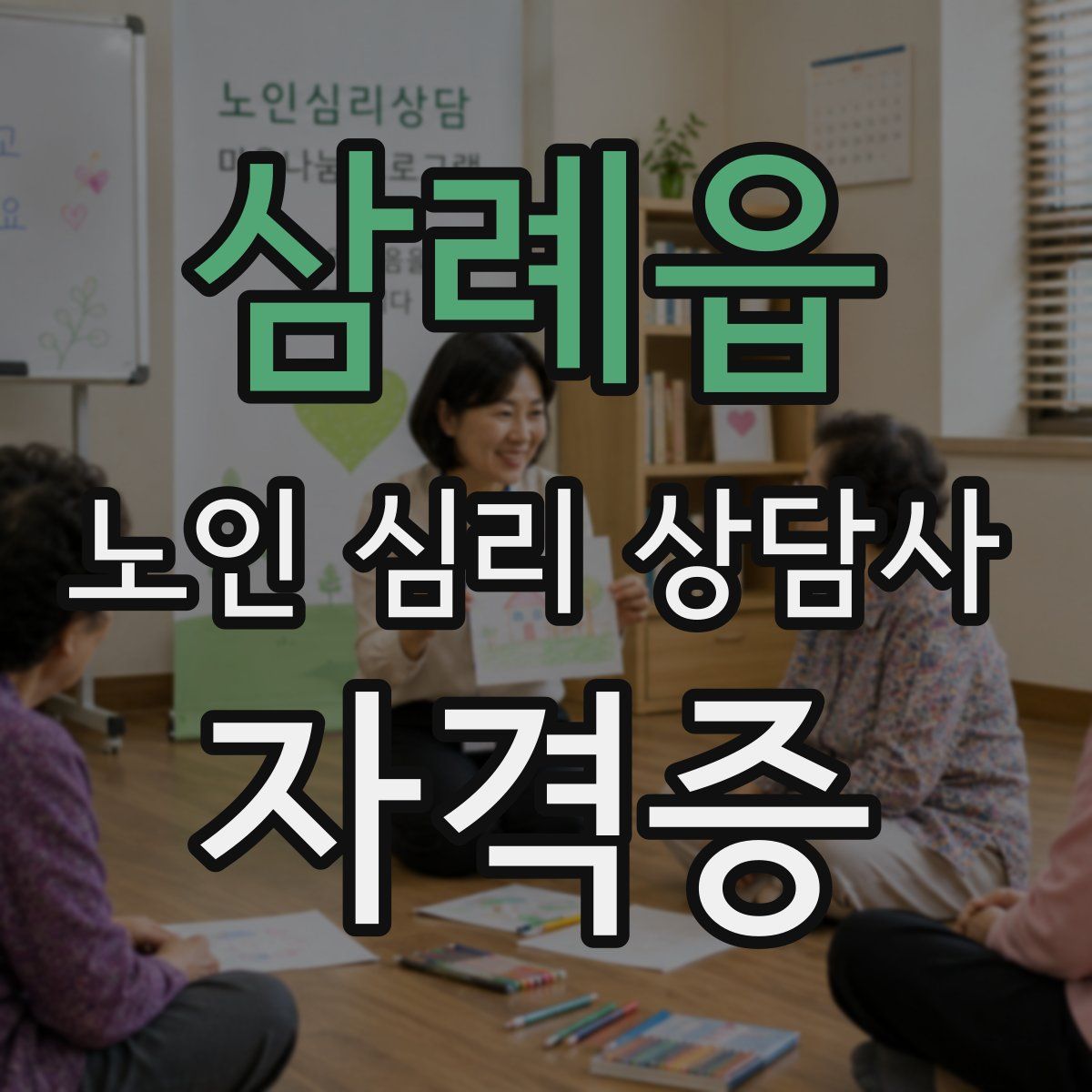 삼례읍 노인 심리 상담사 자격증