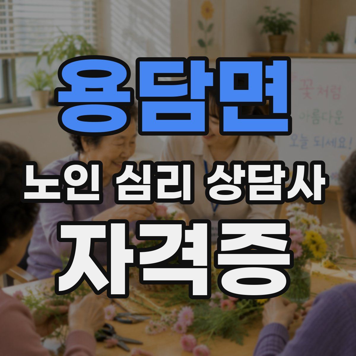 용담면 노인 심리 상담사 자격증