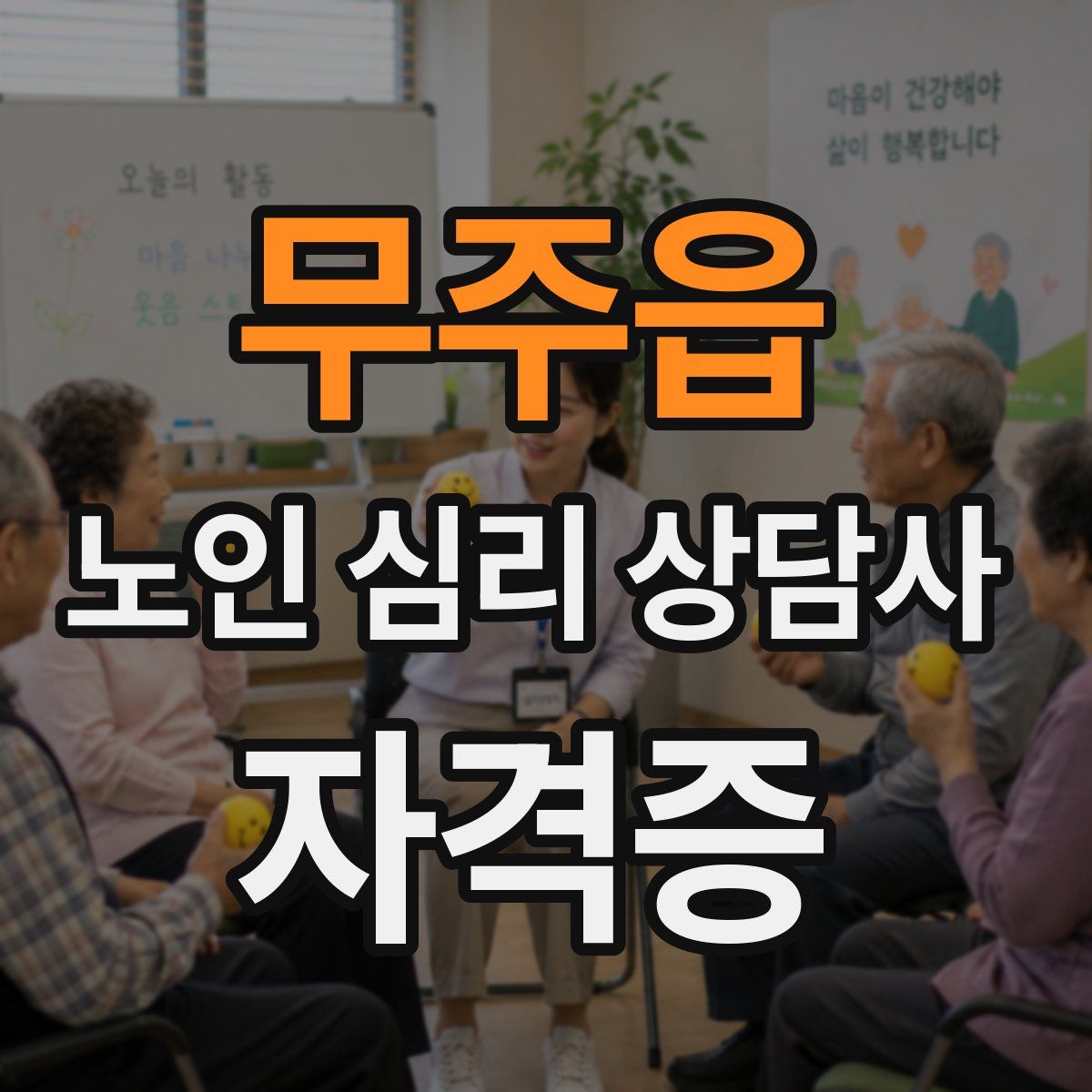 무주읍 노인 심리 상담사 자격증