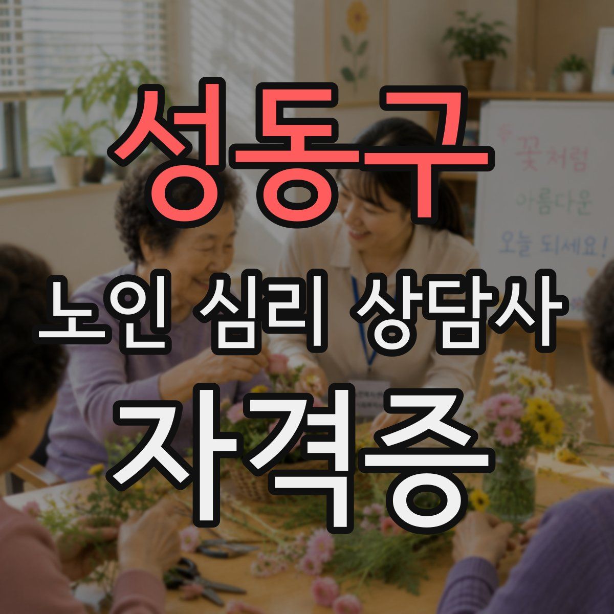 성동구 노인 심리 상담사 자격증