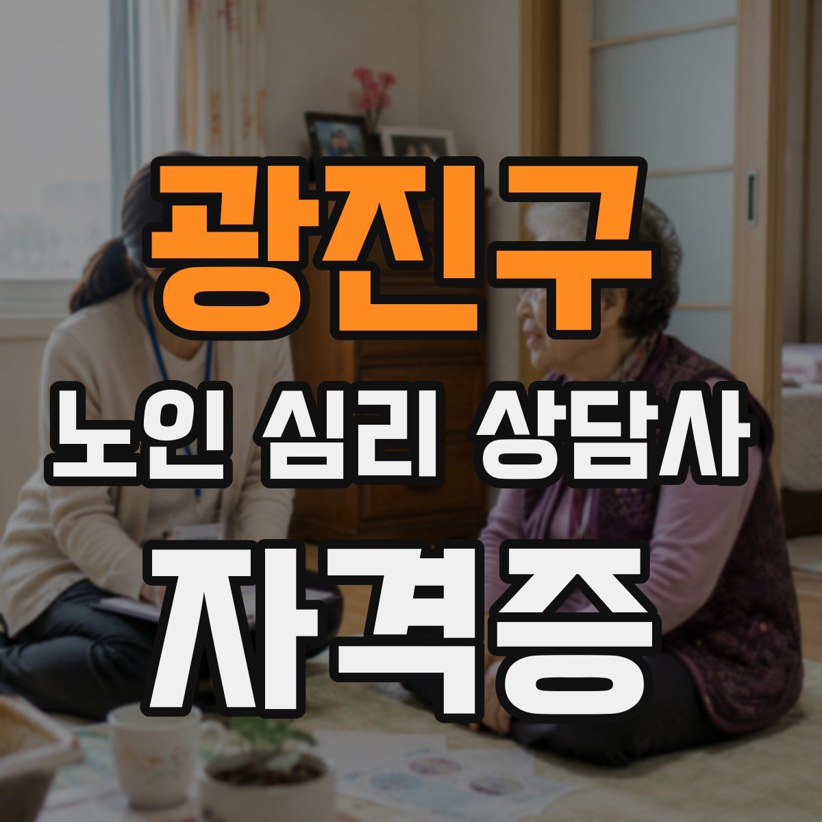 광진구 노인 심리 상담사 자격증