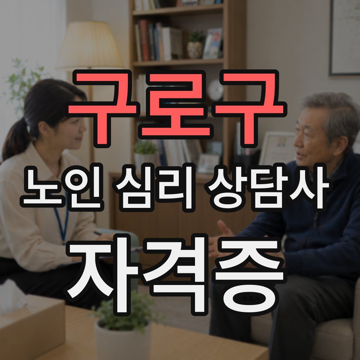 구로구 노인 심리 상담사 자격증