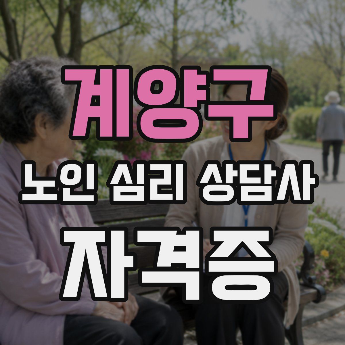 계양구 노인 심리 상담사 자격증
