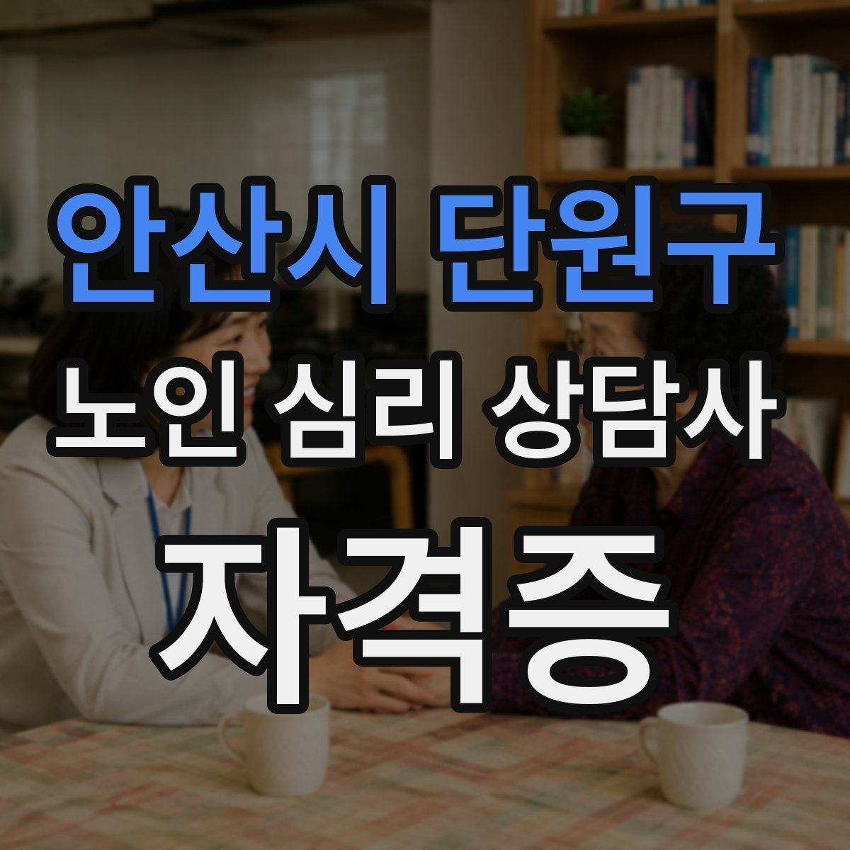 안산시 단원구 노인 심리 상담사 자격증