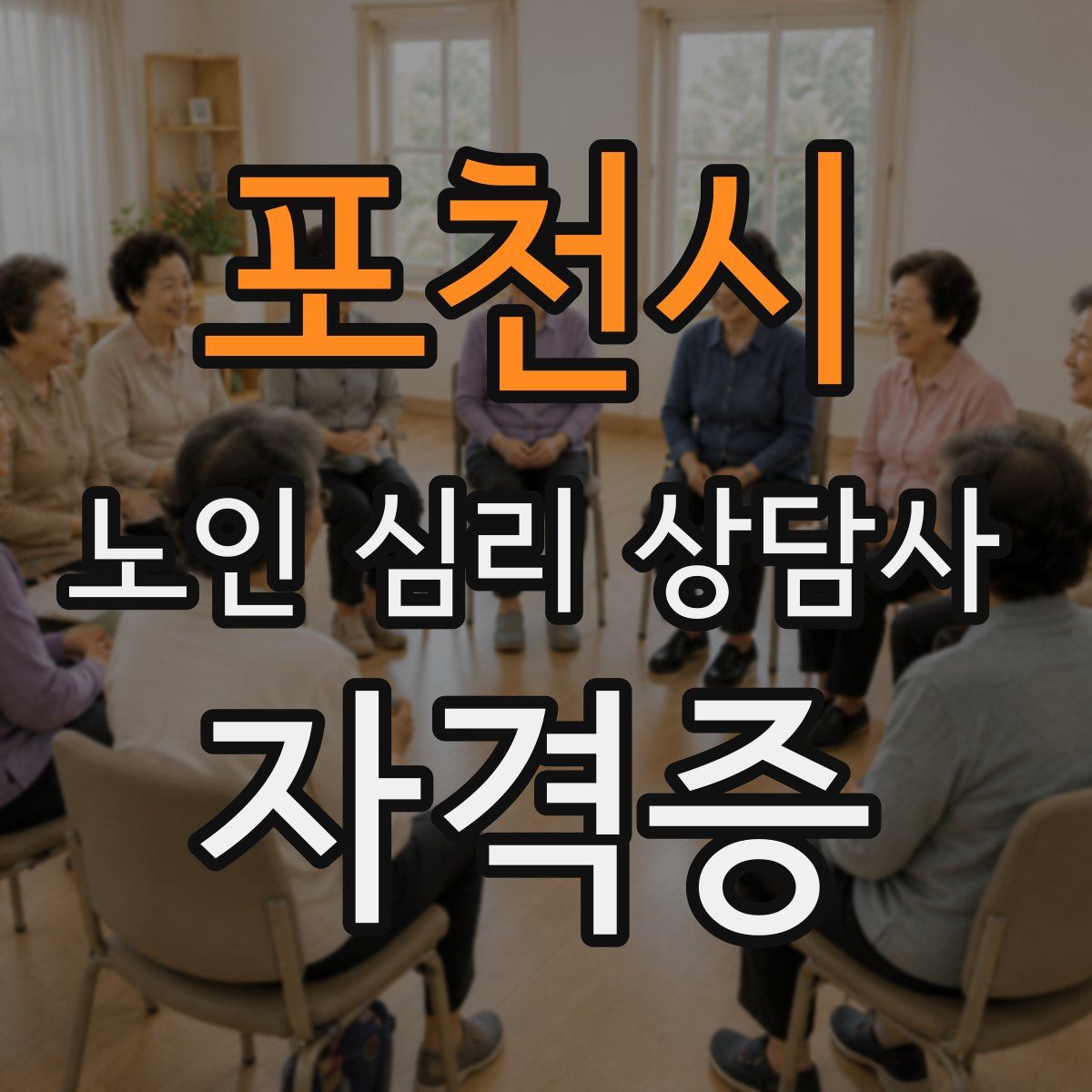 포천시 노인 심리 상담사 자격증