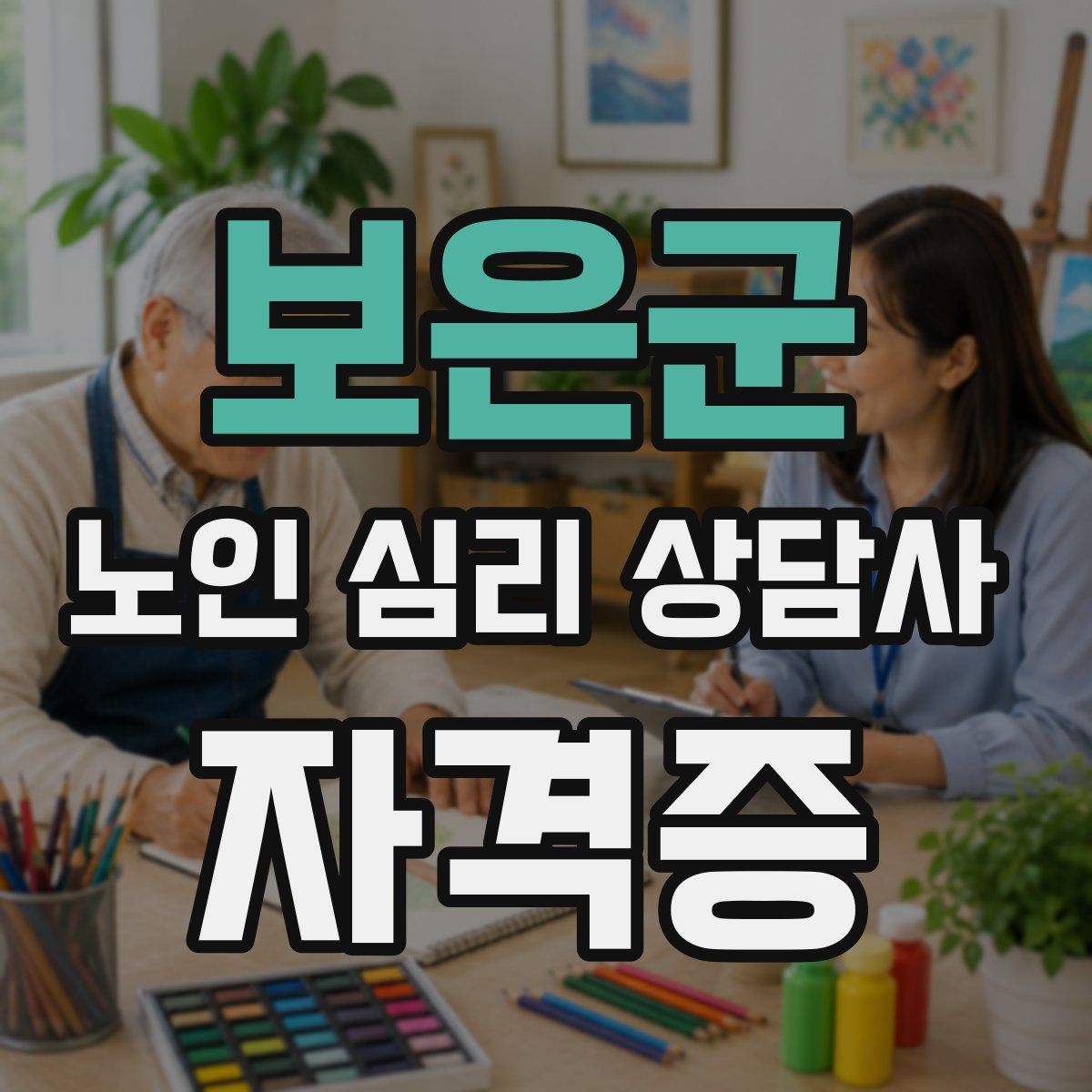 보은군 노인 심리 상담사 자격증